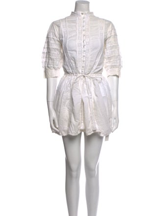 Melissa Odabash Mock Neck Mini Dress