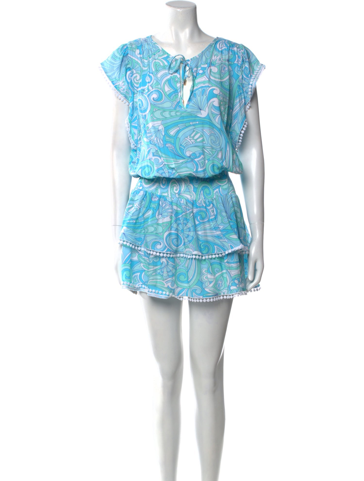Melissa Odabash Paisley Print Mini Dress