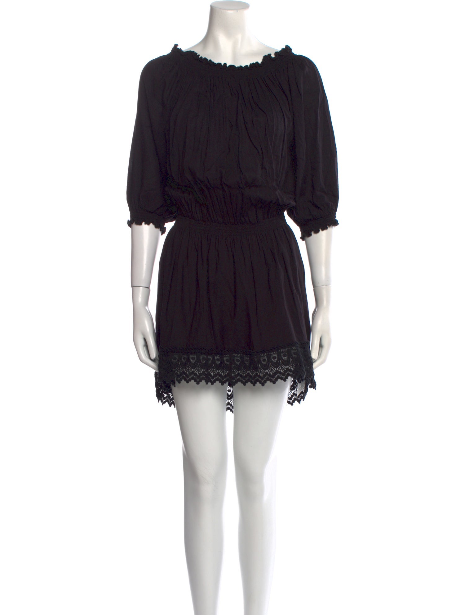 Melissa Odabash Bateau Neckline Mini Dress