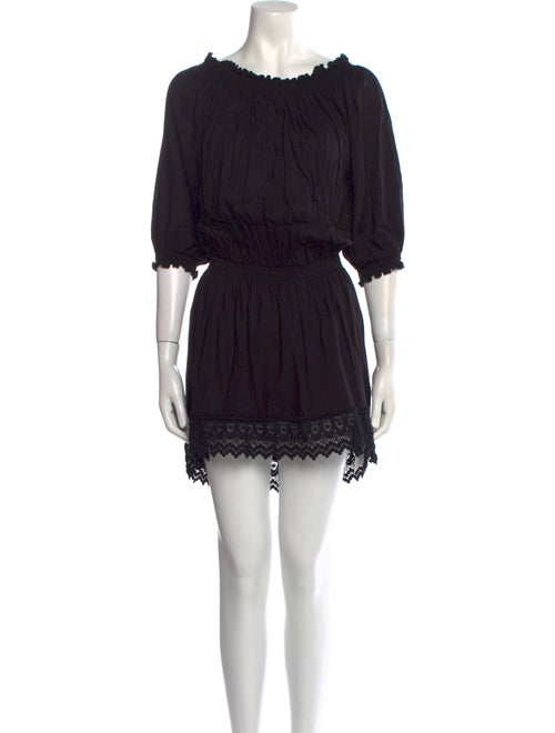 Melissa Odabash Bateau Neckline Mini Dress