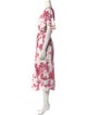 Melissa Odabash Floral Print Midi Length Dress
