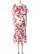 Melissa Odabash Floral Print Midi Length Dress