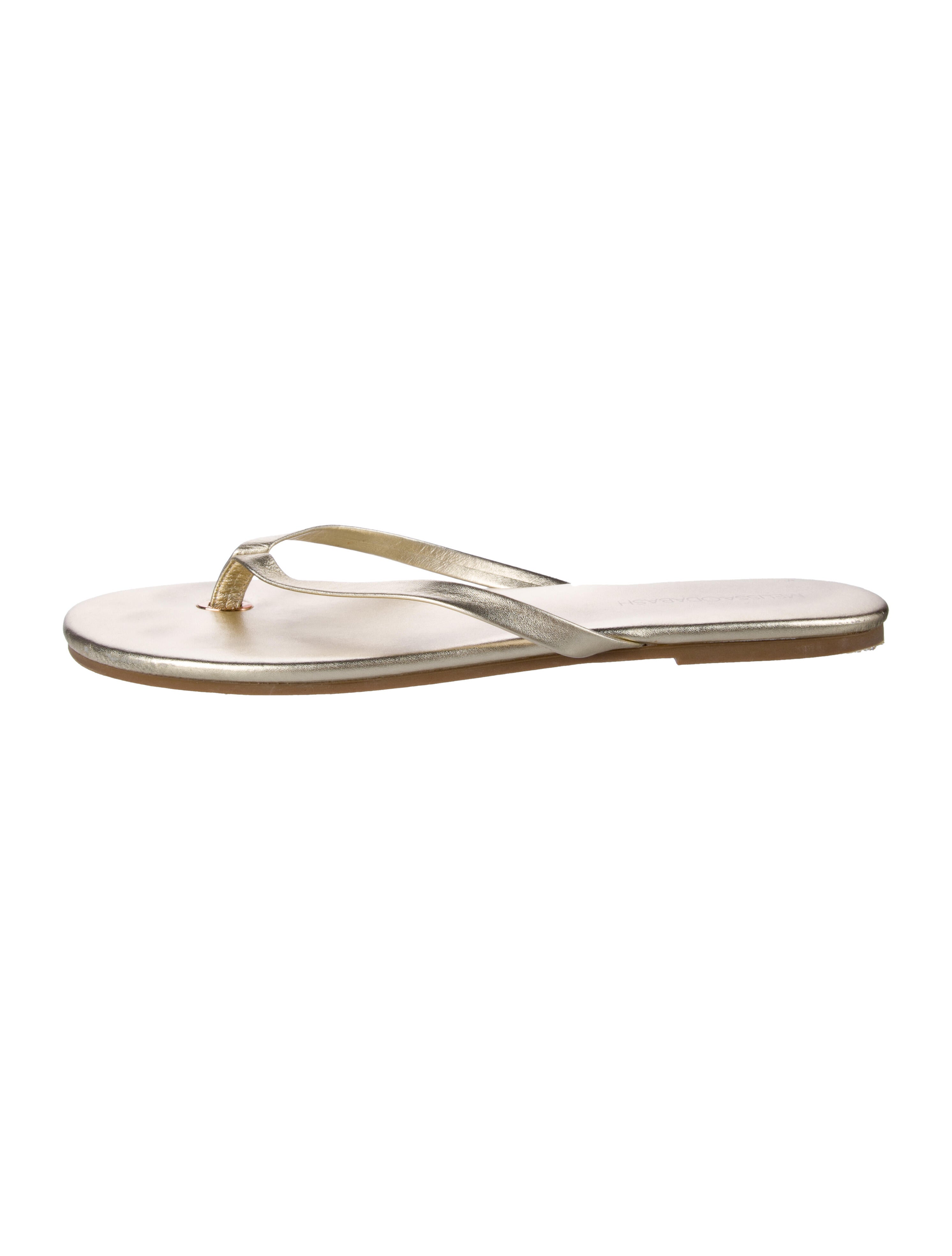 Melissa Odabash Leather Flip Flops