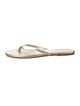 Melissa Odabash Leather Flip Flops