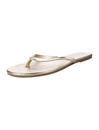 Melissa Odabash Leather Flip Flops