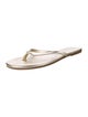 Melissa Odabash Leather Flip Flops