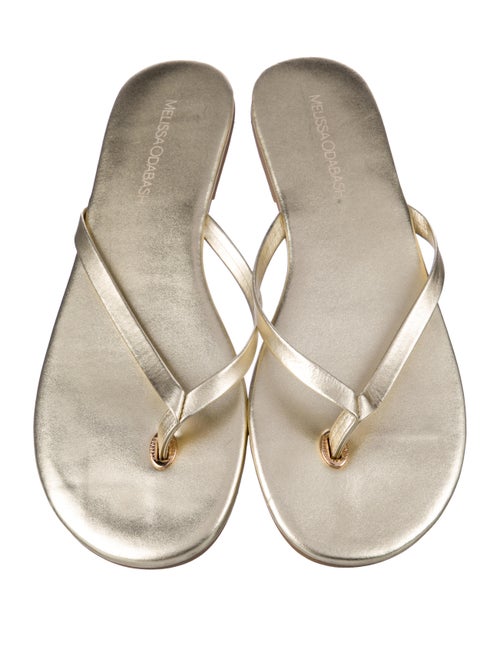 Melissa Odabash Leather Flip Flops