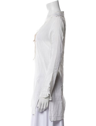 Melissa Odabash V-Neck Three-Quarter Sleeve Tunic