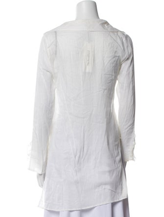 Melissa Odabash V-Neck Three-Quarter Sleeve Tunic