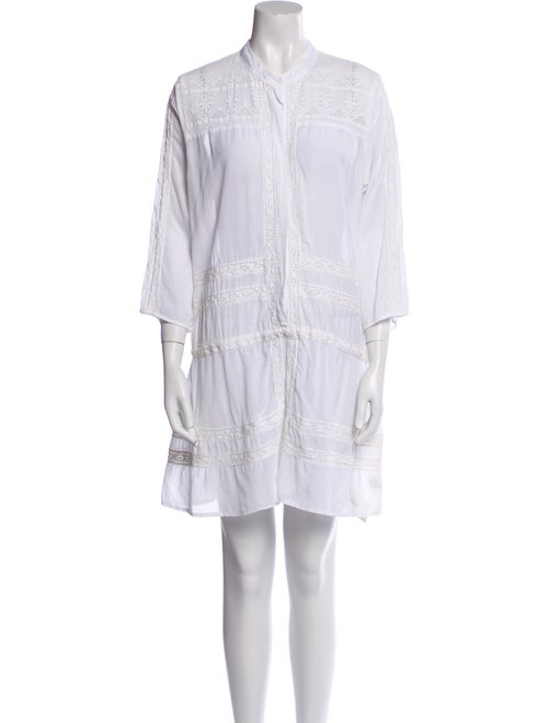 Melissa Odabash Mock Neck Mini Dress