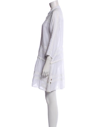 Melissa Odabash Mock Neck Mini Dress