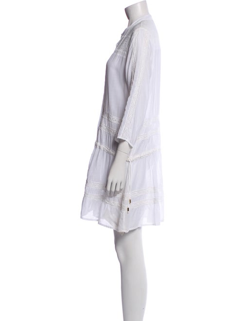 Melissa Odabash Mock Neck Mini Dress