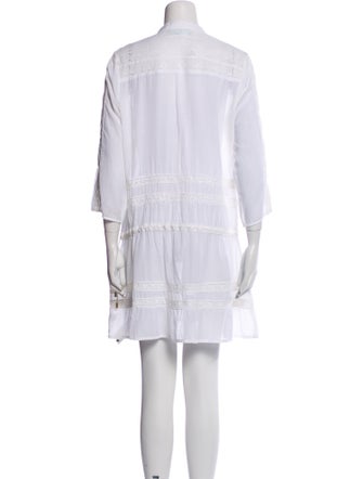 Melissa Odabash Mock Neck Mini Dress