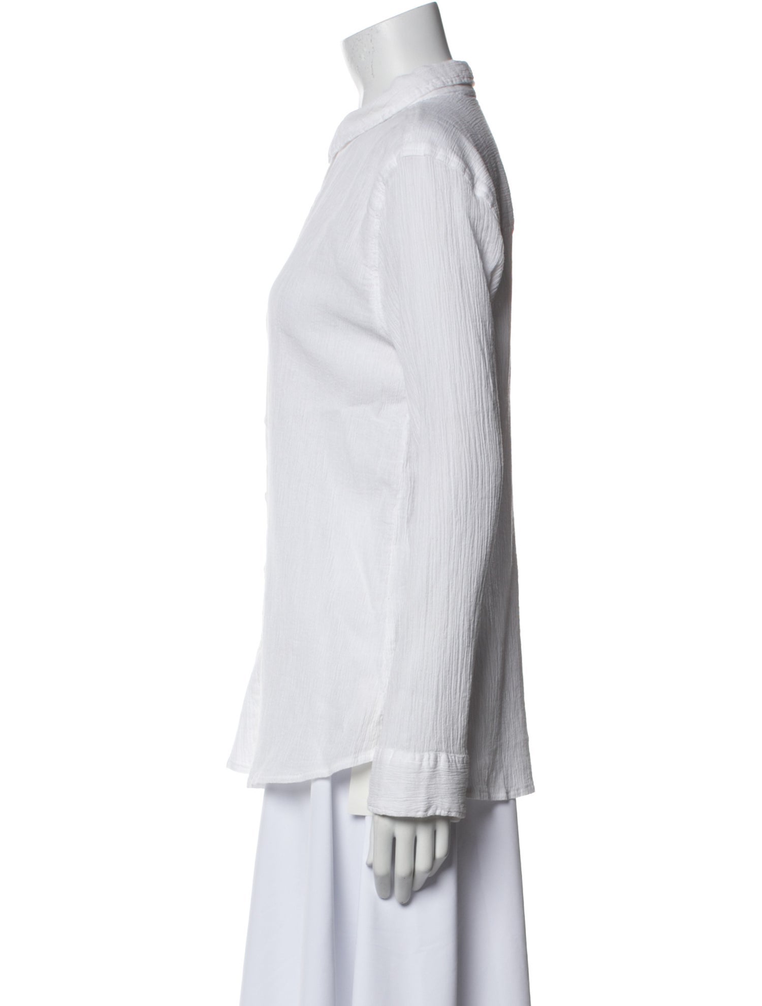 Melissa Odabash Long Sleeve Button-Up Top