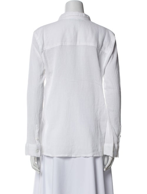 Melissa Odabash Long Sleeve Button-Up Top