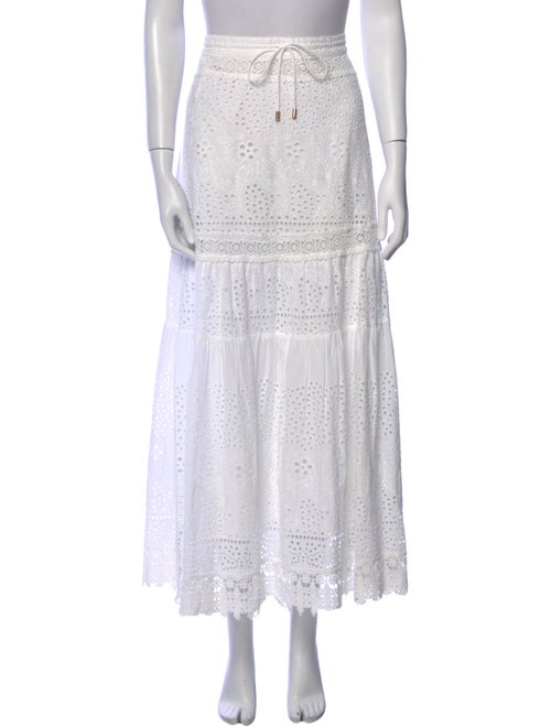 Melissa Odabash Lace Pattern Midi Length Skirt