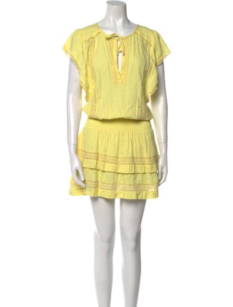 Melissa Odabash Tie Neck Mini Dress