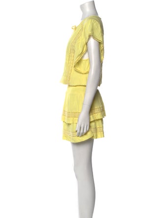 Melissa Odabash Tie Neck Mini Dress