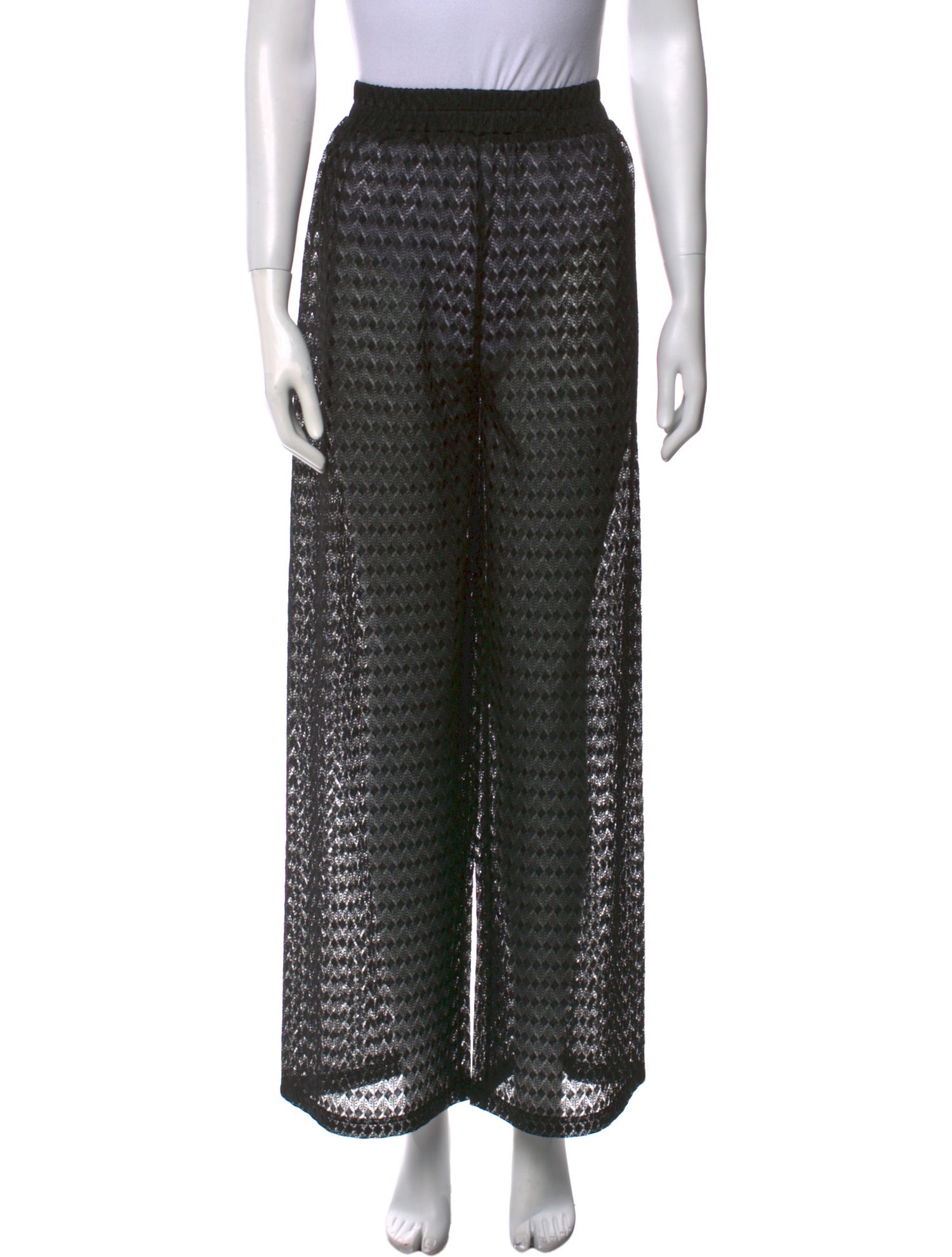 Melissa Odabash Plaid Print Wide Leg Pants