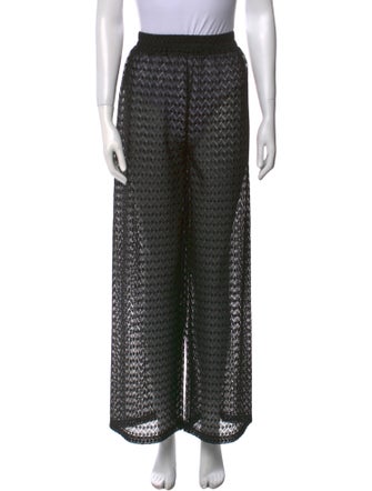 Melissa Odabash Plaid Print Wide Leg Pants