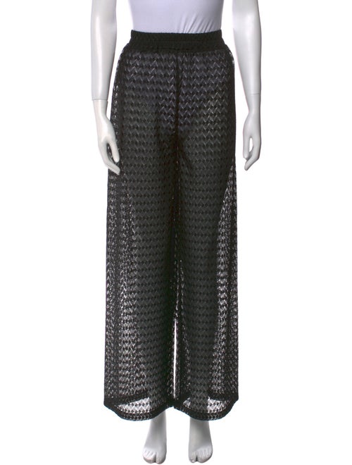 Melissa Odabash Plaid Print Wide Leg Pants