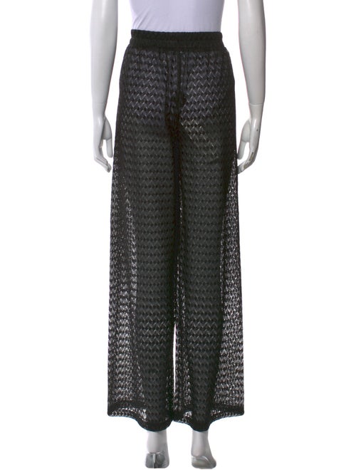 Melissa Odabash Plaid Print Wide Leg Pants