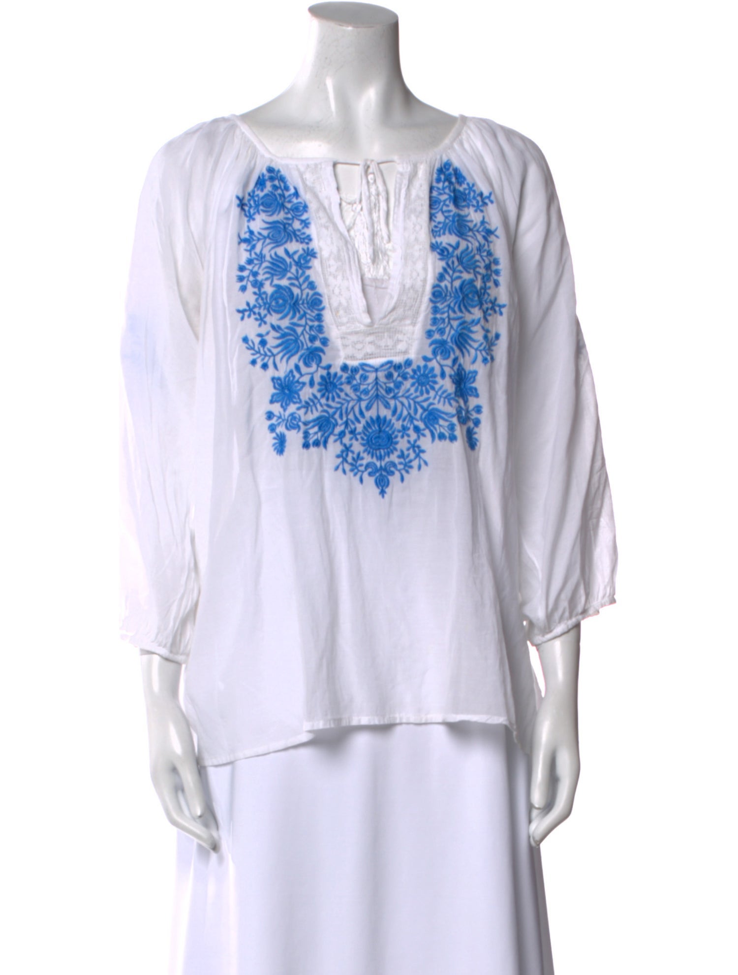 Melissa Odabash Printed Scoop Neck Tunic