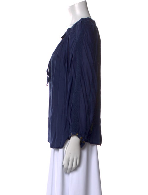 Melissa Odabash V-Neck Three-Quarter Sleeve Blouse