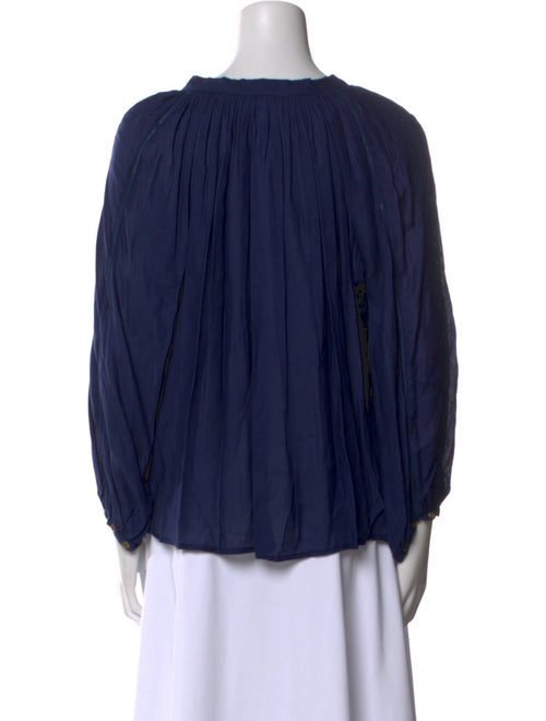 Melissa Odabash V-Neck Three-Quarter Sleeve Blouse