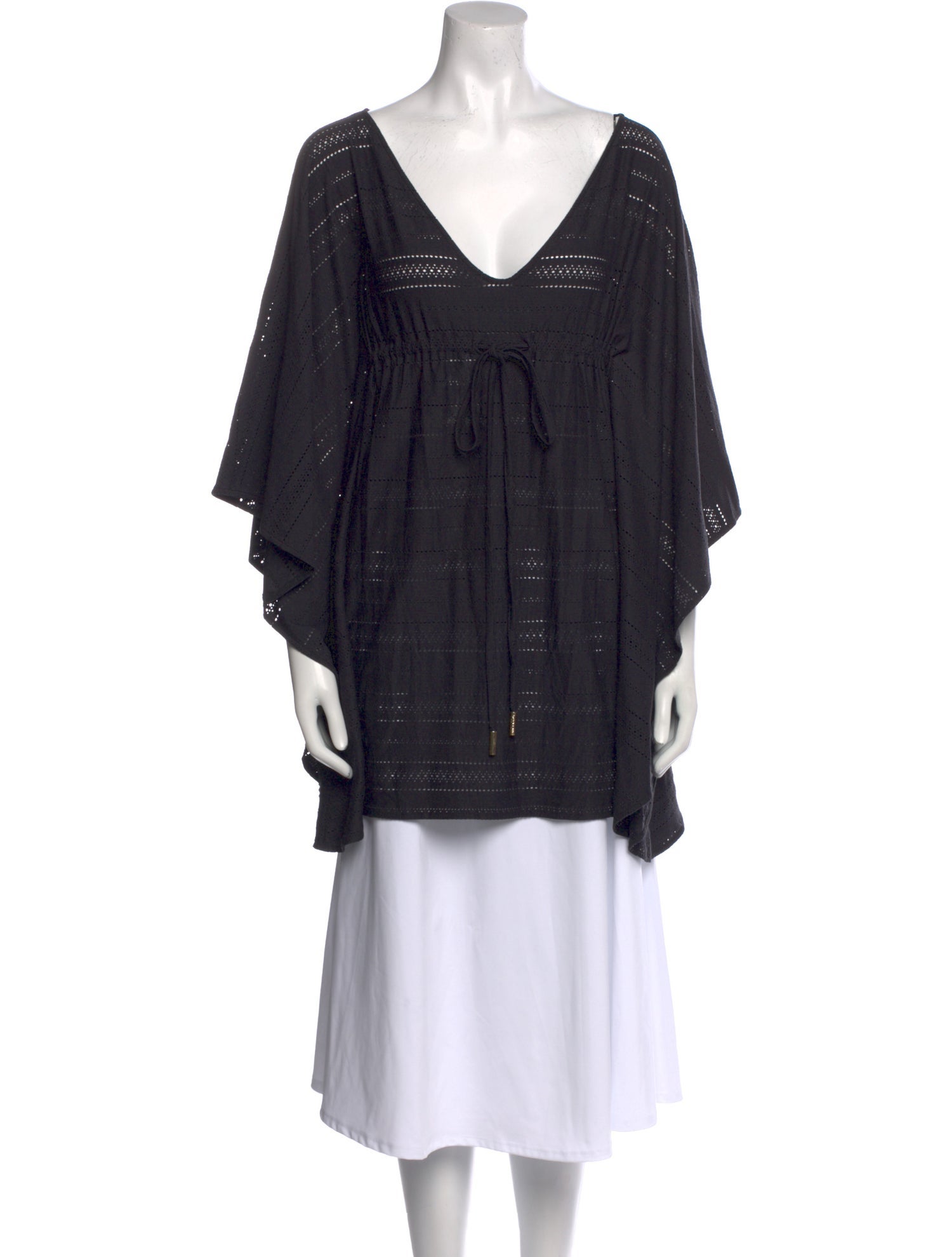 Melissa Odabash V-Neck Long Sleeve Tunic