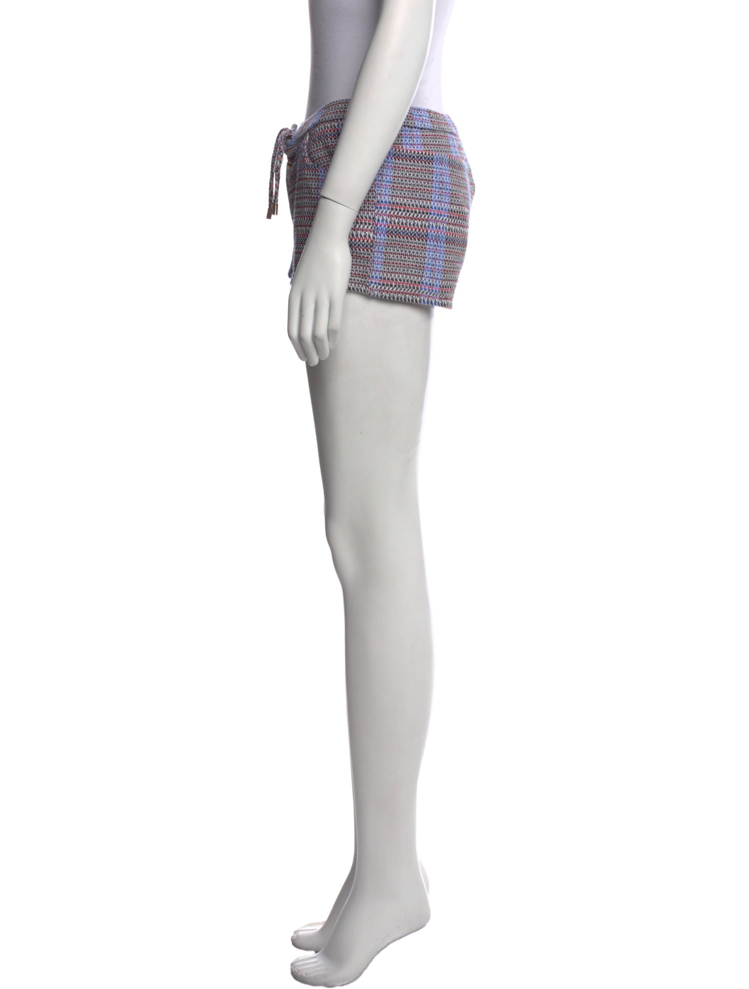Melissa Odabash Plaid Print Mini Shorts