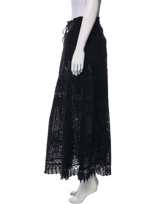 Melissa Odabash Embroidered Accent Midi Length Skirt