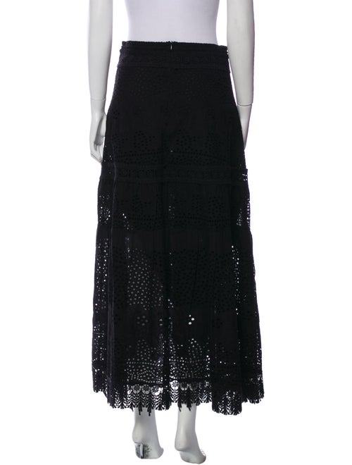 Melissa Odabash Embroidered Accent Midi Length Skirt