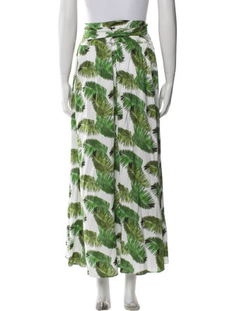 Melissa Odabash Printed Midi Length Skirt