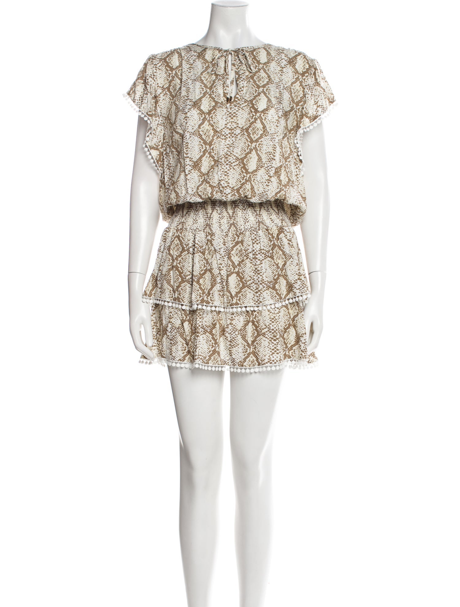 Melissa Odabash Printed Mini Dress w/ Tags