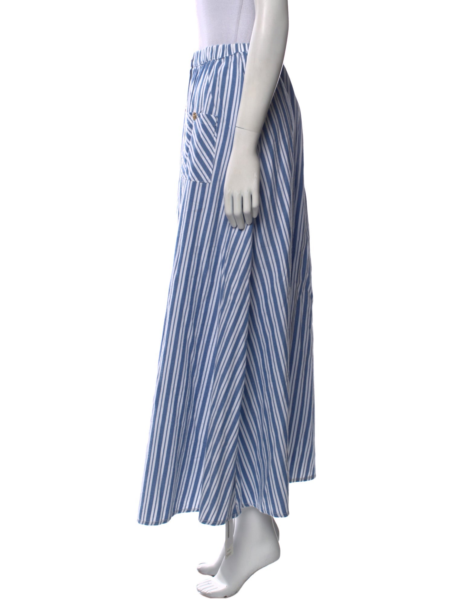 Melissa Odabash Striped Midi Length Skirt