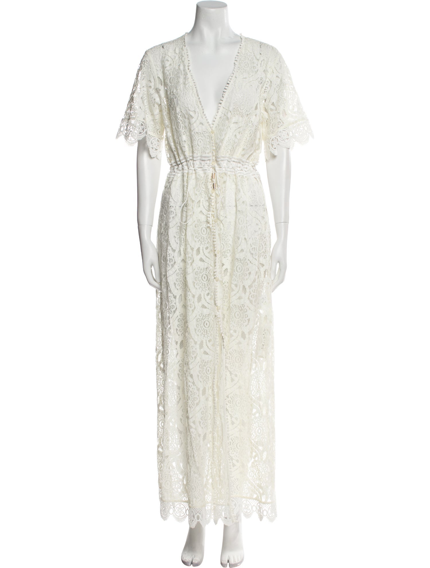 Melissa Odabash Lace Pattern Long Dress