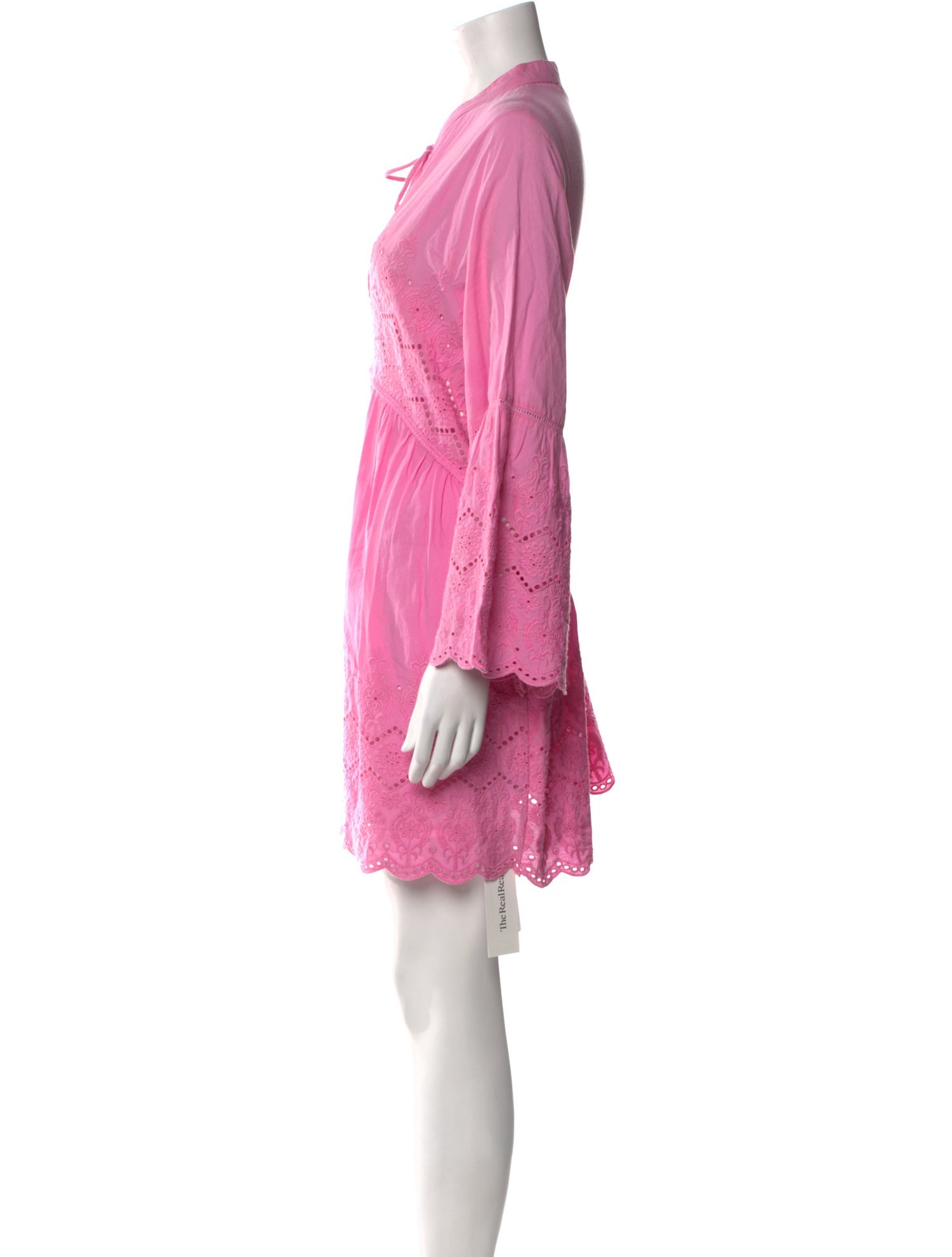 Melissa Odabash Tie Neck Mini Dress