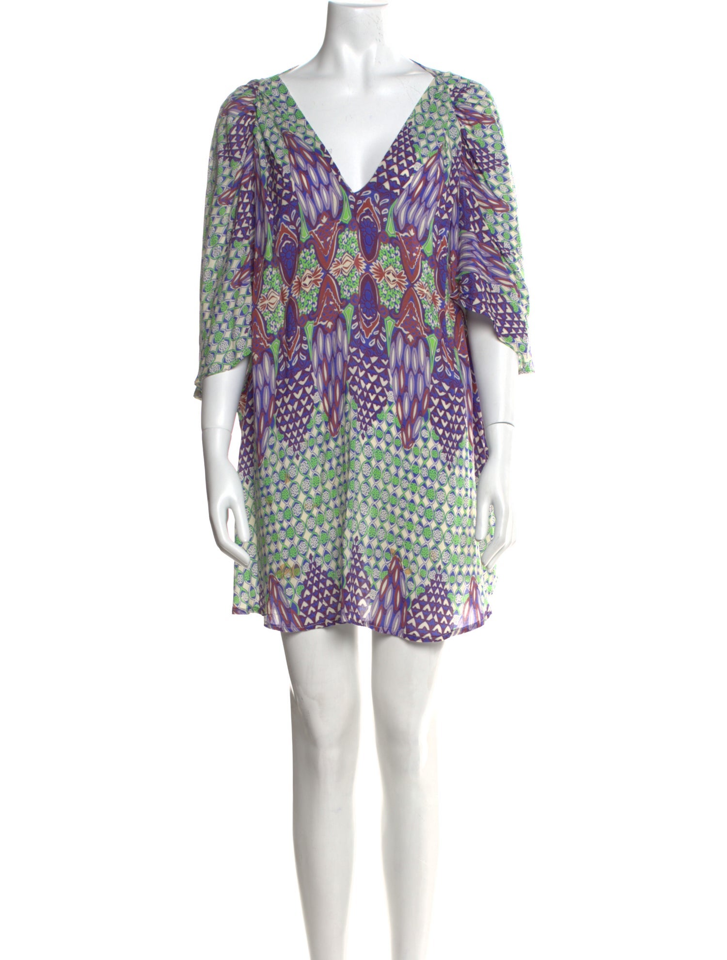 Melissa Odabash Printed Mini Dress