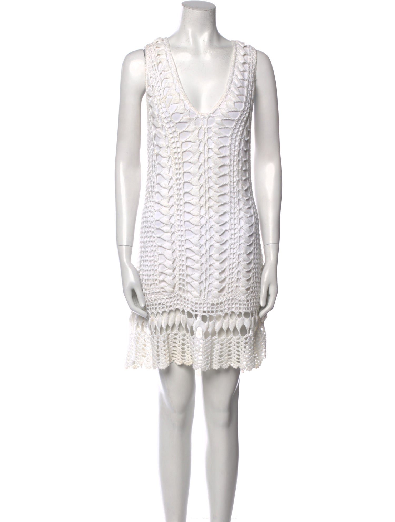 Melissa Odabash V-Neck Knee-Length Dress