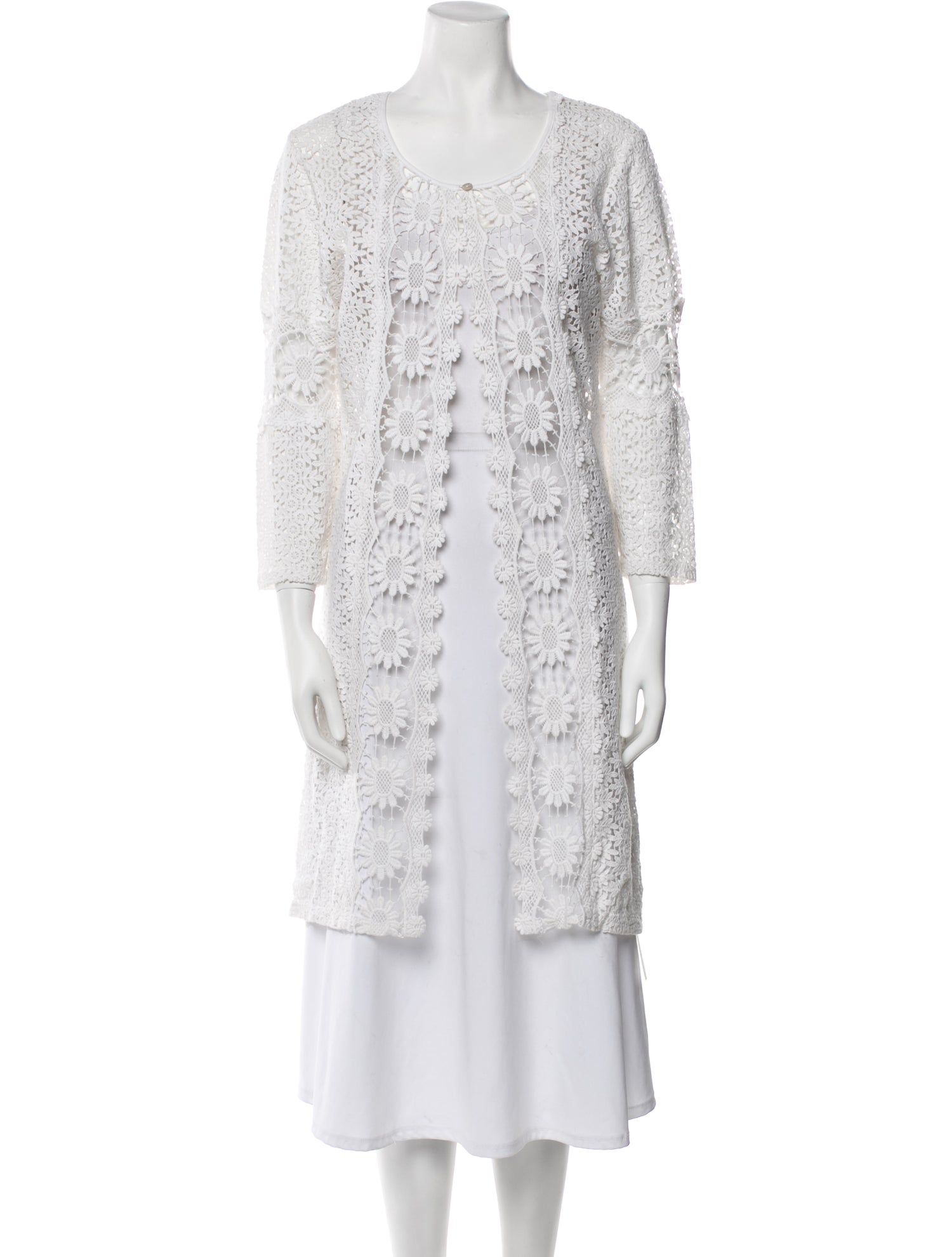 Melissa Odabash Lace Pattern Coat