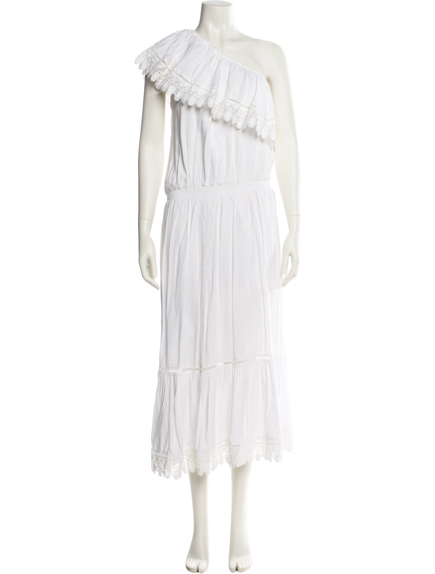 Melissa Odabash One-Shoulder Midi Length Dress