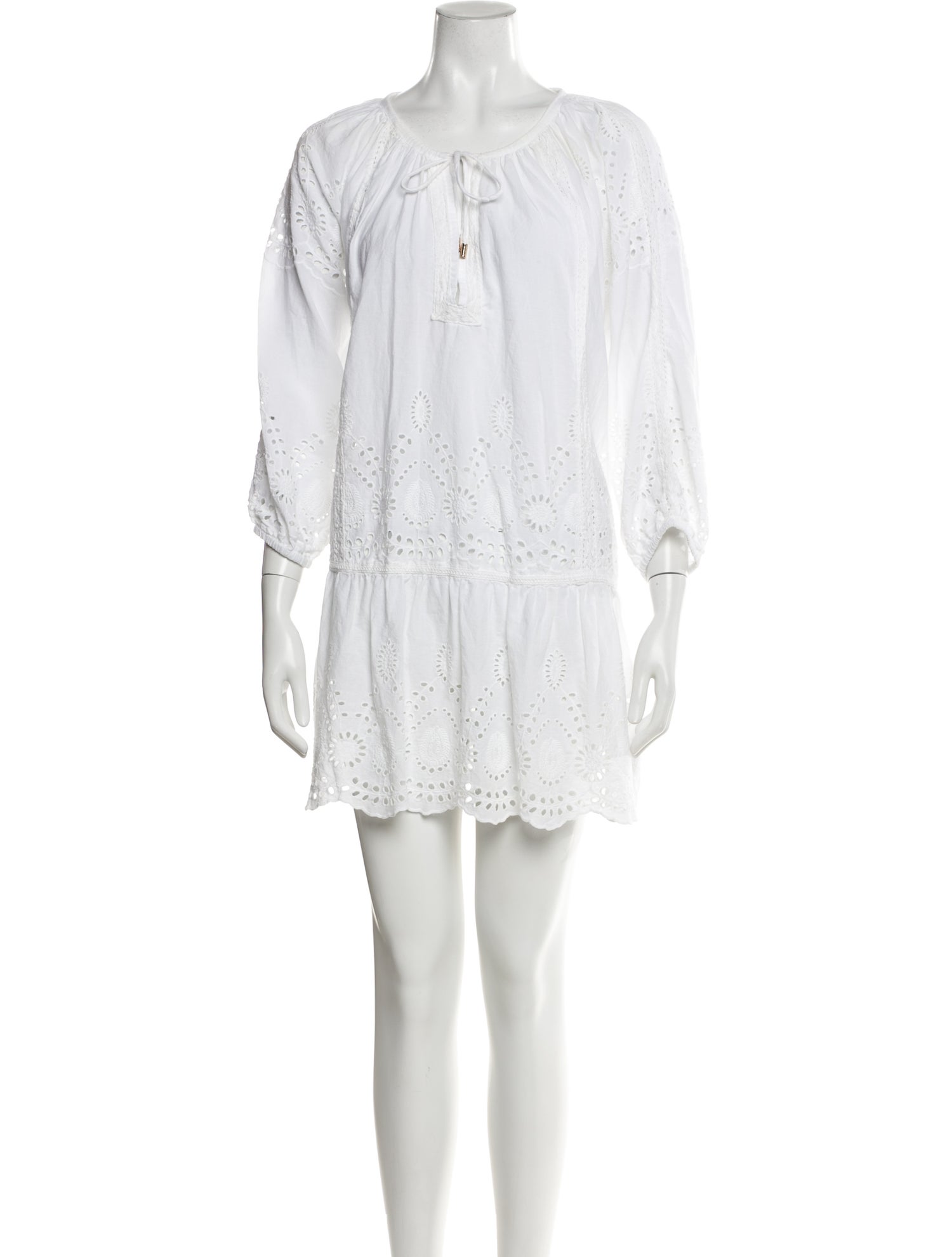 Melissa Odabash Crew Neck Mini Dress