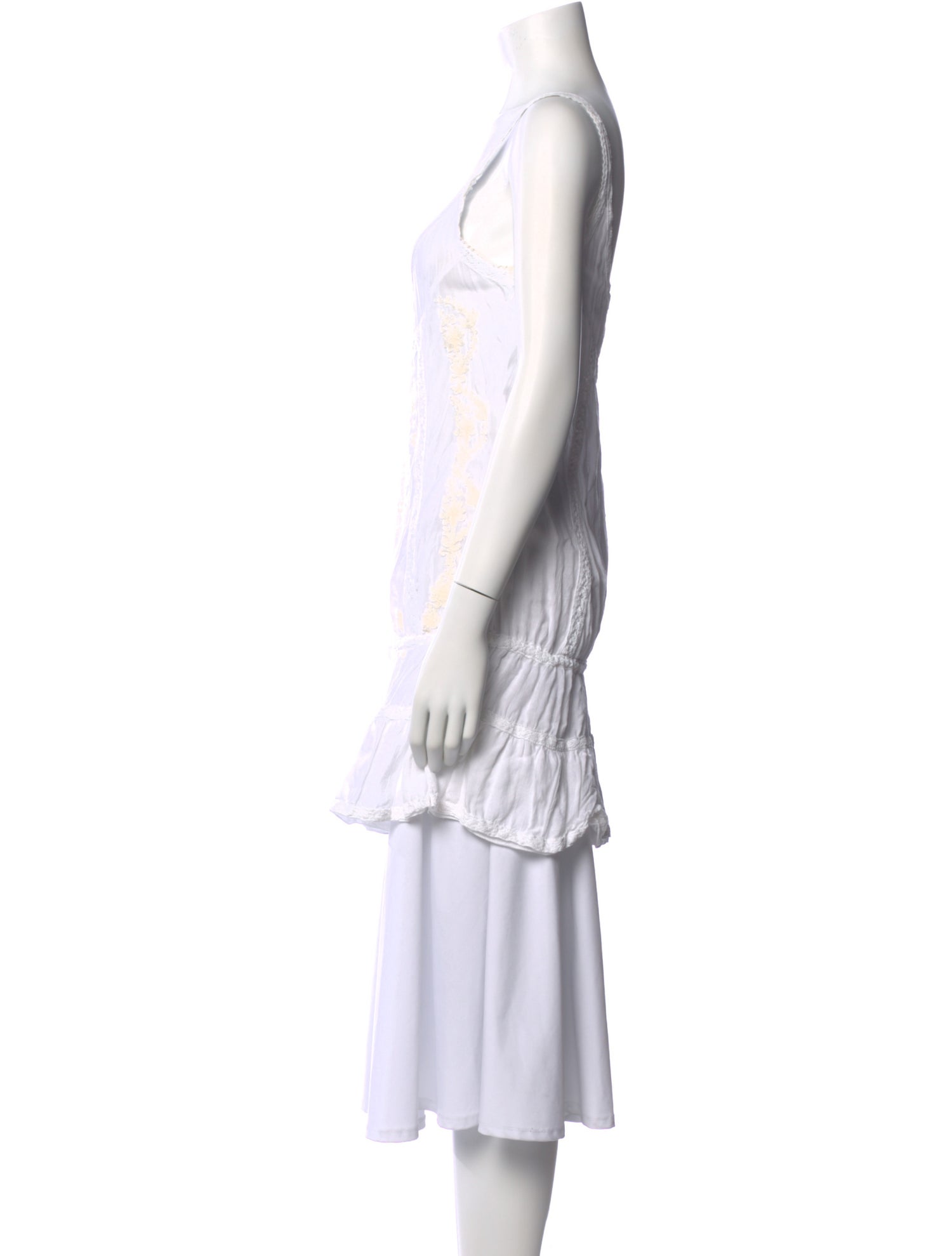 Melissa Odabash Floral Print Scoop Neck Top