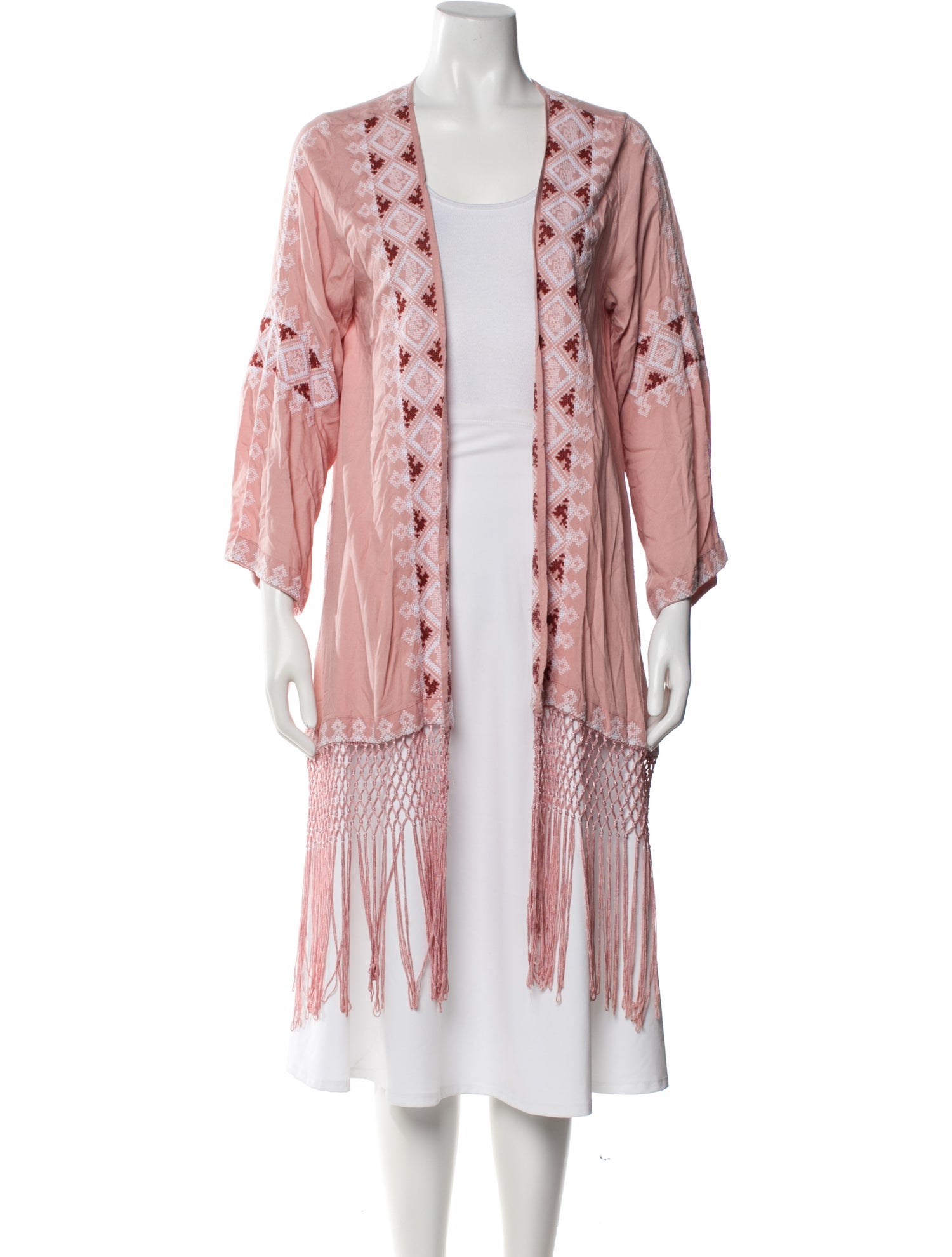 Melissa Odabash Striped Evening Jacket