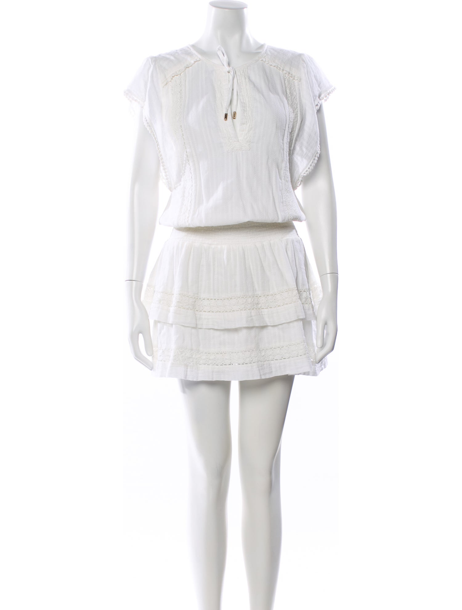 Melissa Odabash Crew Neck Mini Dress