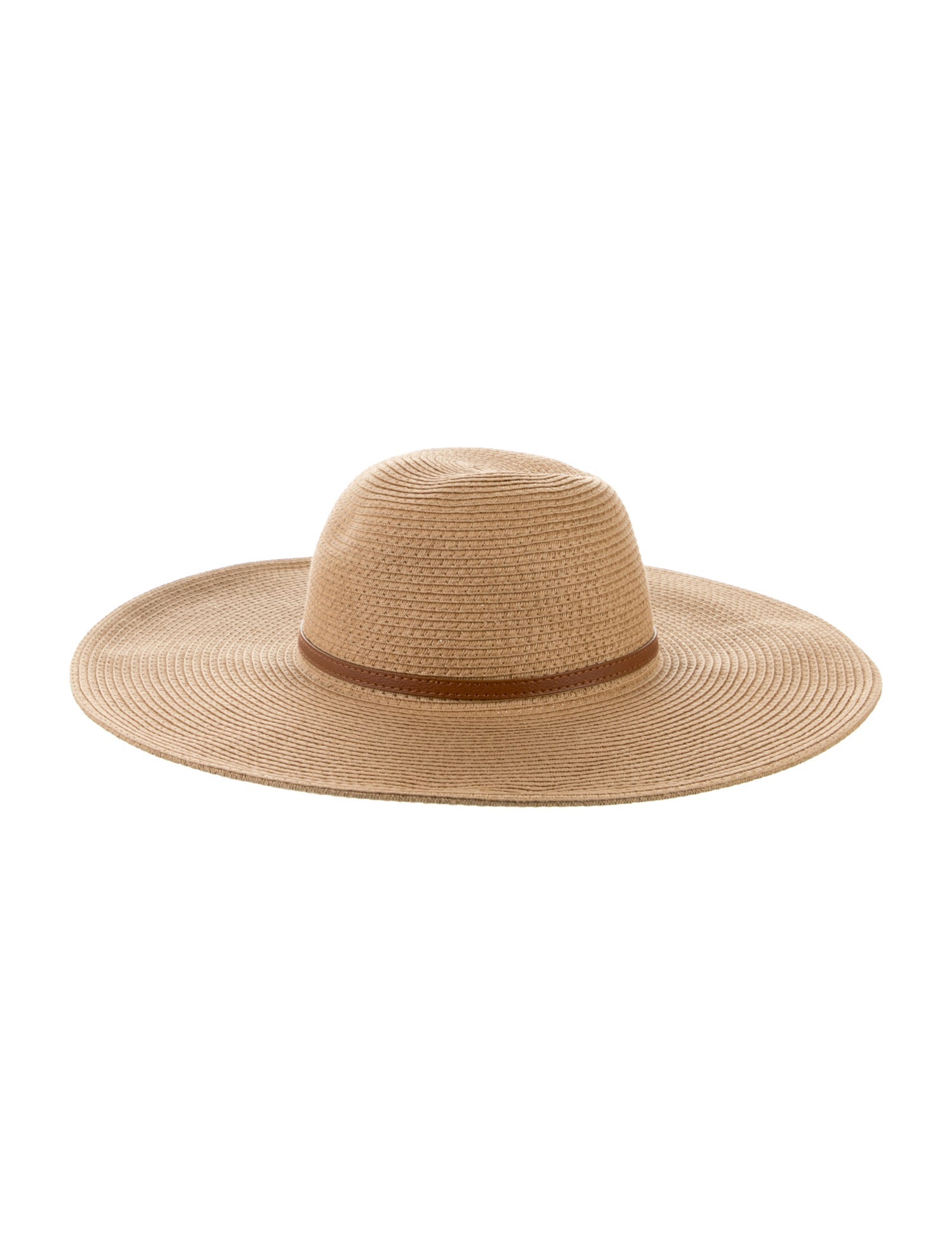 Melissa Odabash Leather Trimmed Sun Hat