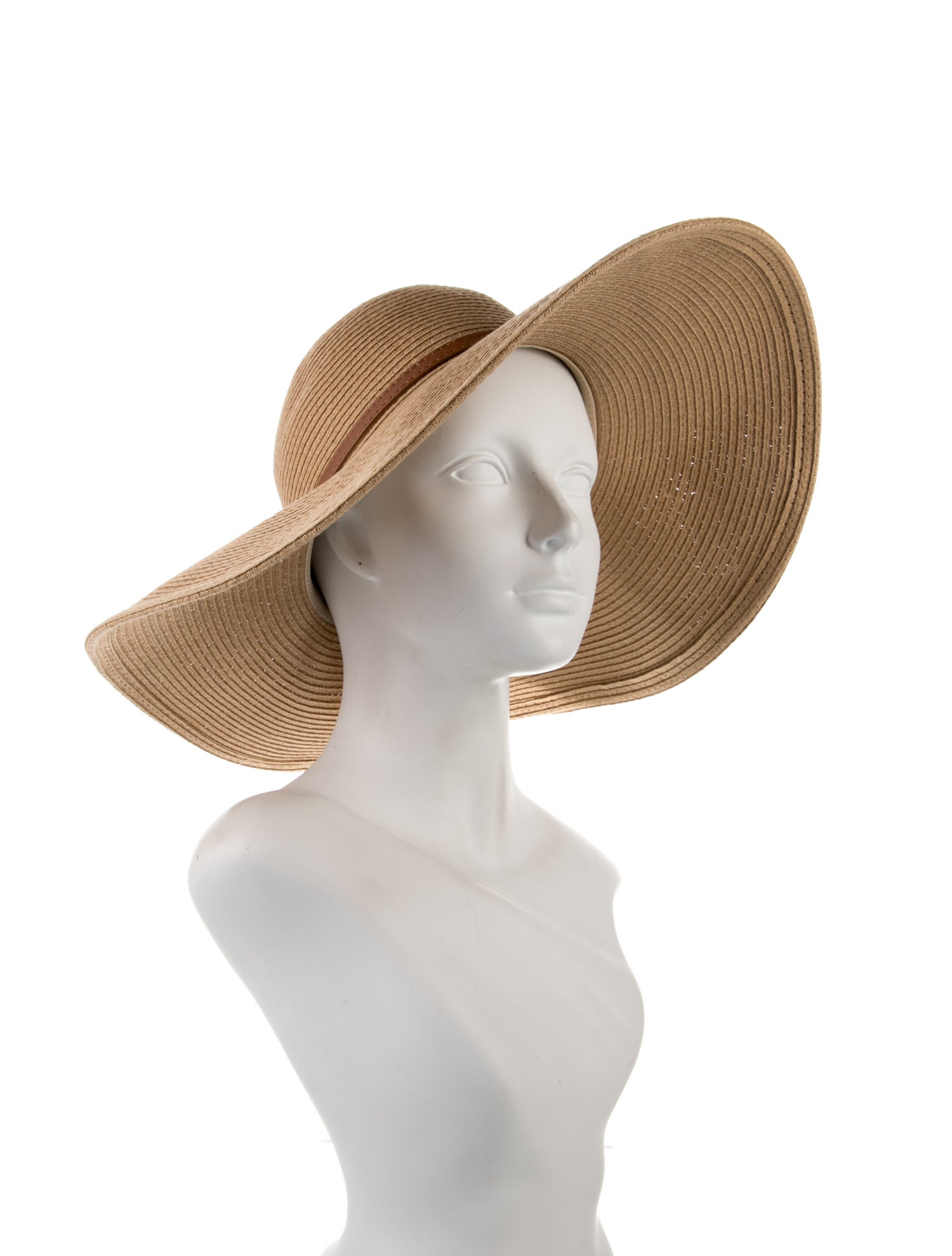 Melissa Odabash Leather Trimmed Sun Hat