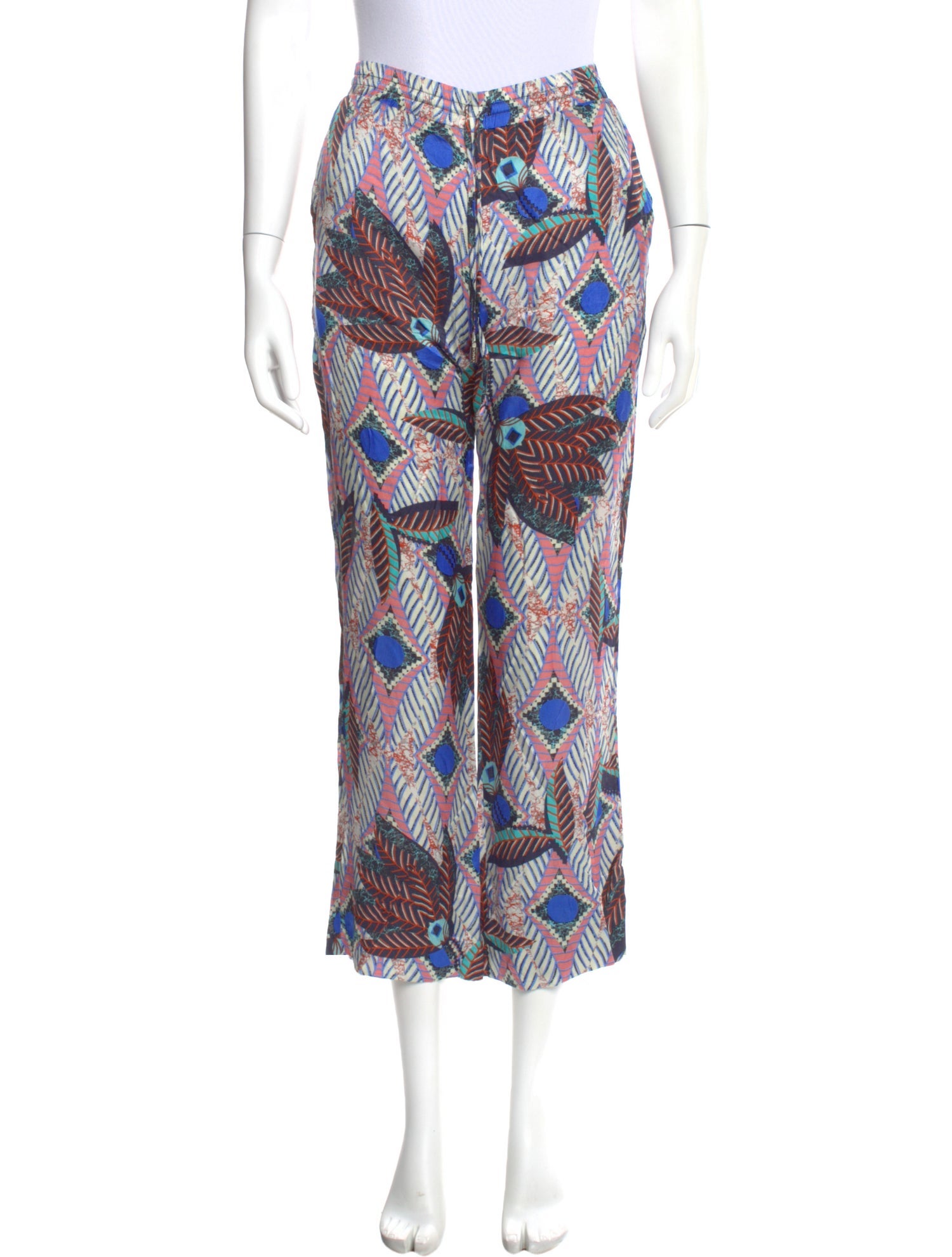 Melissa Odabash Printed Straight Leg Pants