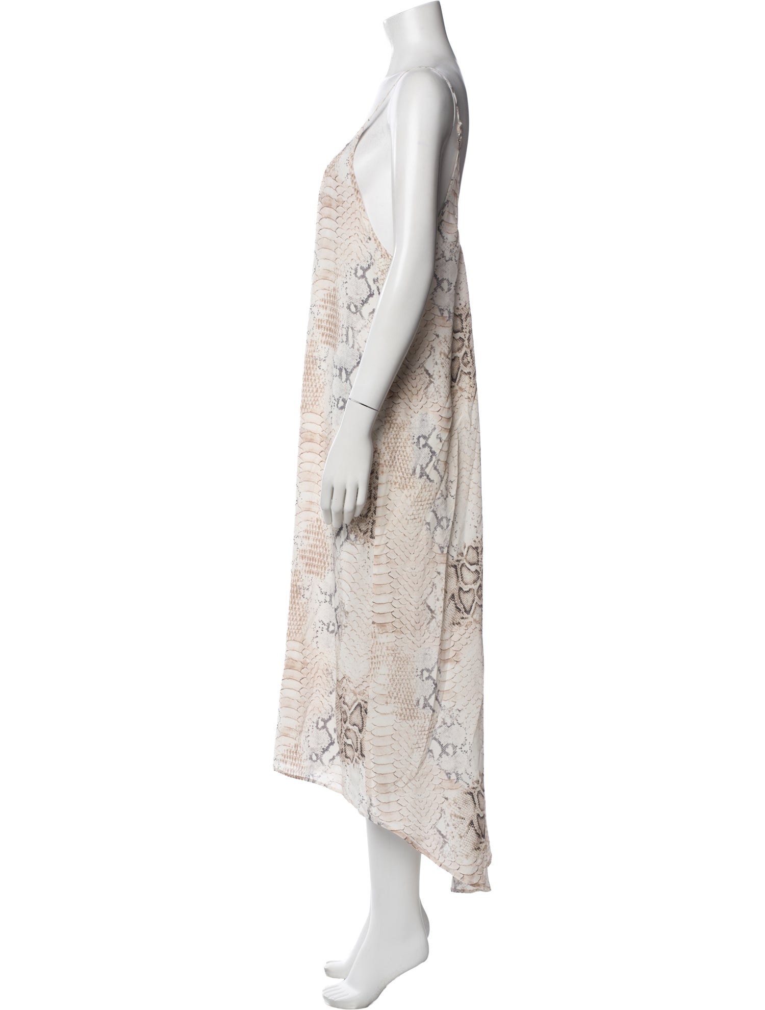 Melissa Odabash Silk Midi Length Dress